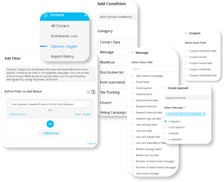 Advanced send filters